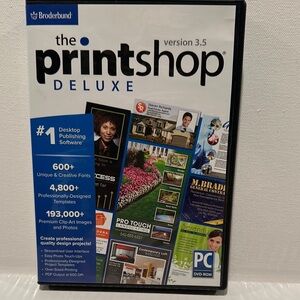 Brøderbund The Print shop Deluxe Version 3.5 PC DVD-ROM.